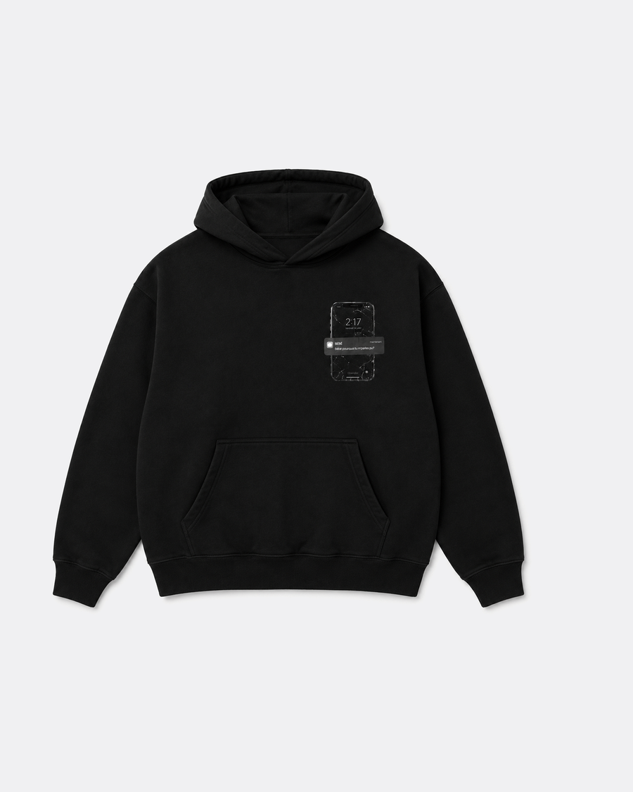 Hoodie Pour De Bon — Noir