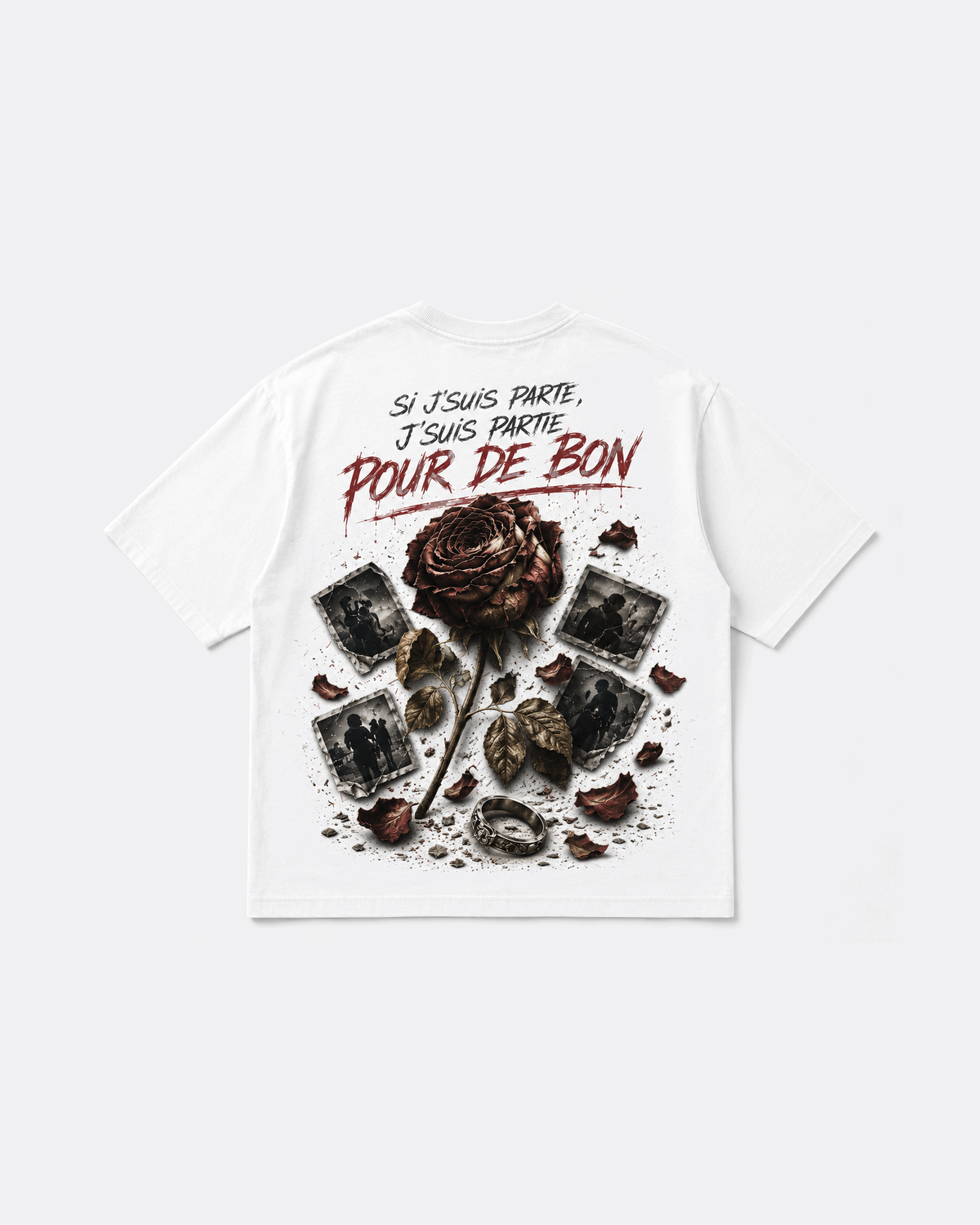 T-shirt Pour De Bon blanc — dos
