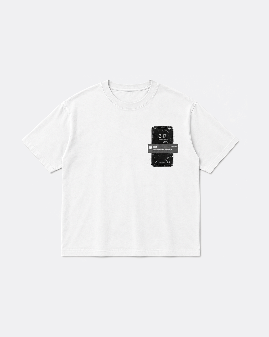 T-shirt Pour De Bon blanc — face